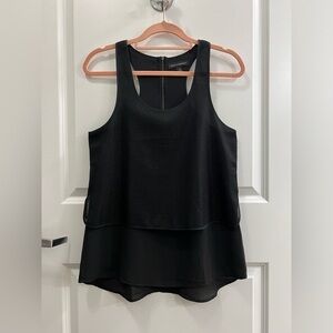 Banana Republic Women’s Top with Black Mesh Overlay Size XS